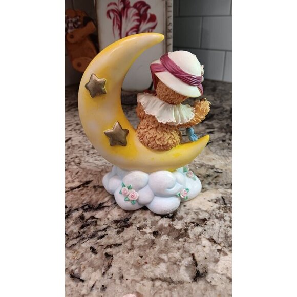 Bainbridge Bears Collection Figurine Faye “Sweet Dreams” Half Moon Teddy Stars - Picture 4 of 9